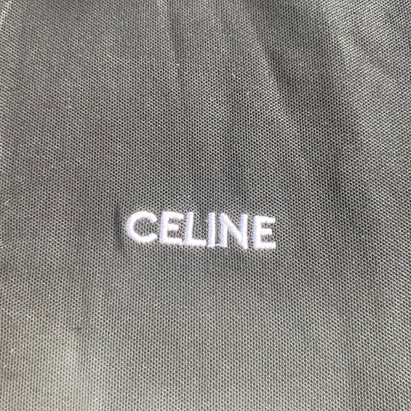 CelineClassic Black Polo Shirt With Lapel Design - Picture 2 of 9